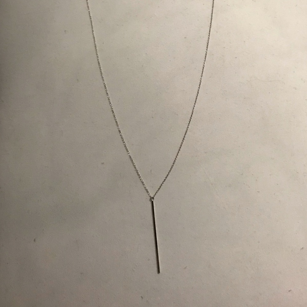 Vrai and Oro Vertical Bar Necklace
